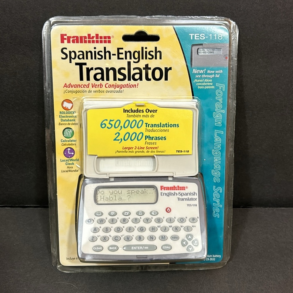 Franklin Spanish-English Translator TES-118 NIP